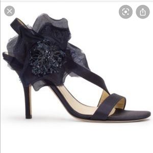 NWT Kate Spade Black Satin Lavish Heels